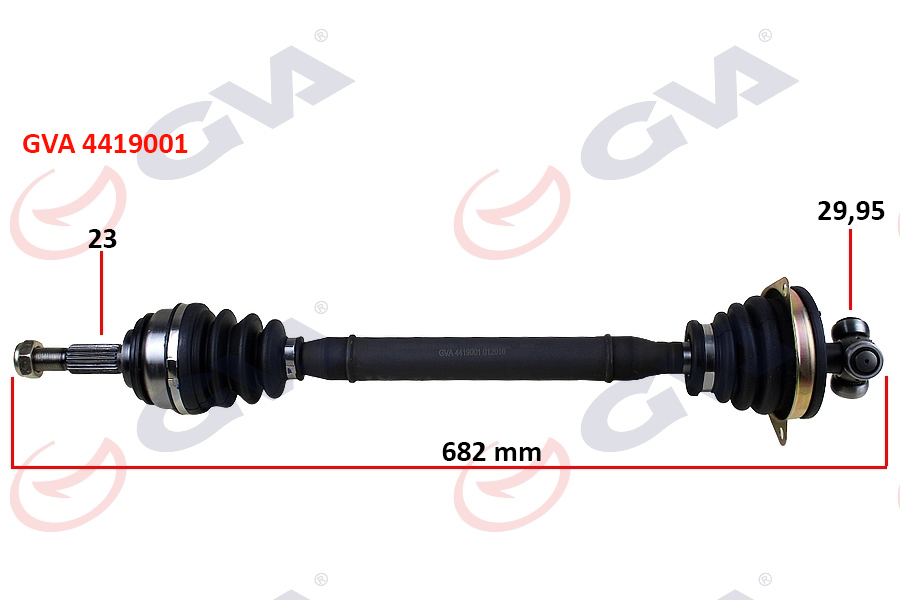 KOMPLE AKS SOL DACIA LOGAN SANDERO 1.5 DCİ 04 12 682mm