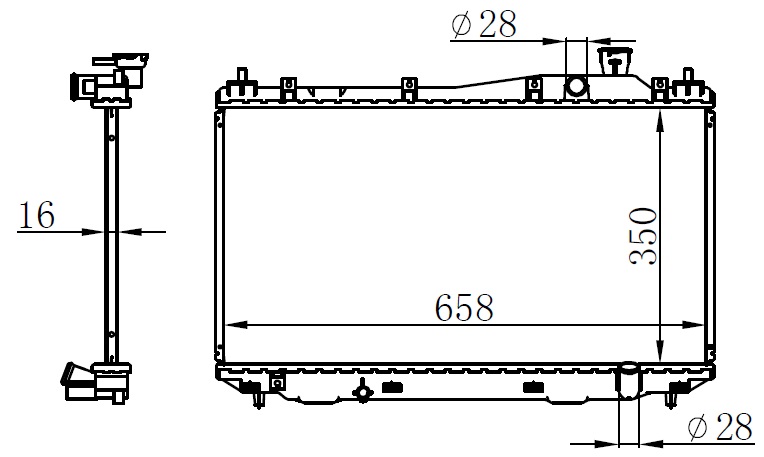 RADYATÖR BRAZİNG CIVIC 01 350x660x16