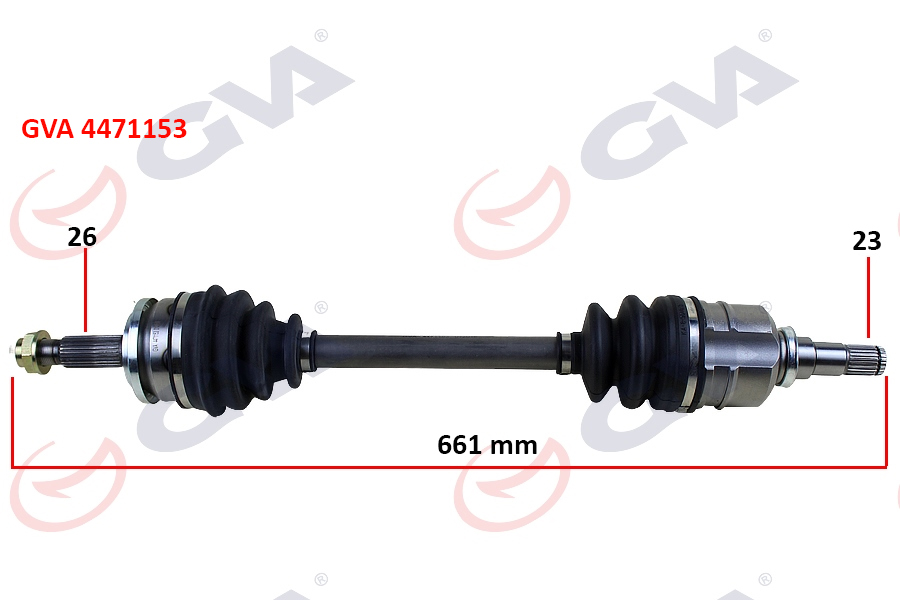 KOMPLE AKS SOL AURIS 1.4 1.6 07 11 661mm