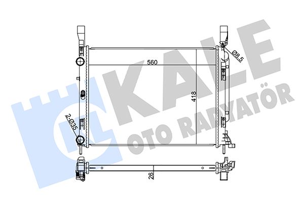 RADYATÖR AL/PL/BRZ CITAN RENAULT KANGO GRAND KANGOO KANGOO BE BOP