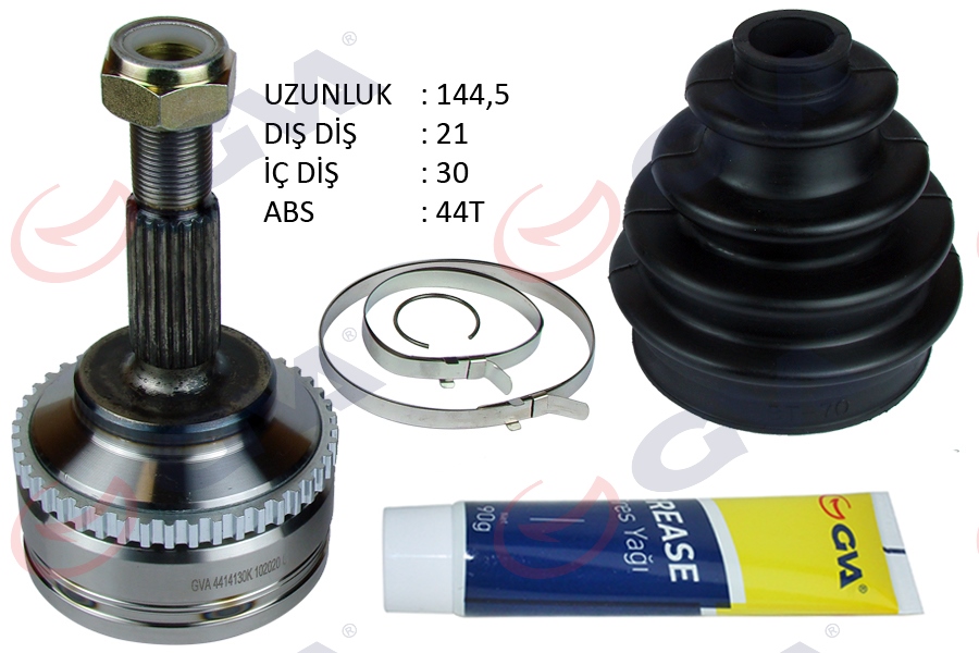 AKS KAFASI DIŞ ÖN CLIO II 98 05 KANGOO 98 08 1.5 DCI ABS Lİ 44DİŞ 21x30x52.2 144.5mm