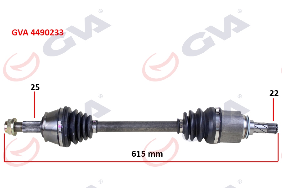 KOMPLE AKS SOL CORSA D 1.3 CDTI 06 DTJ 615mm