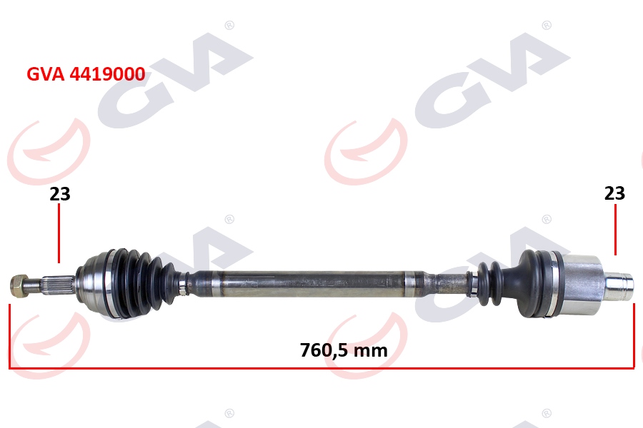KOMPLE AKS SAĞ DACIA LOGAN SANDERO 1.5 DCİ 04 12 760mm