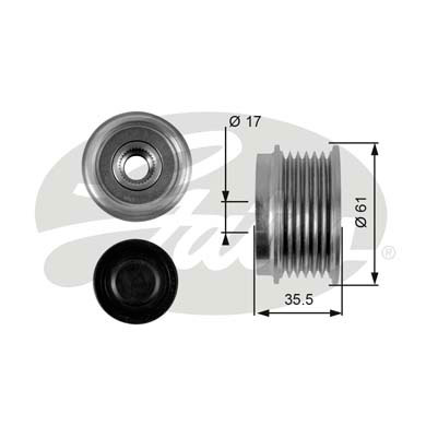 ALTERNATÖR KASNAĞI RULMANLI CHEVROLET CAPTIVA EPICA LACETTI NUBIRA 2.0D 06 ANTARA 2.0 CDTI 07