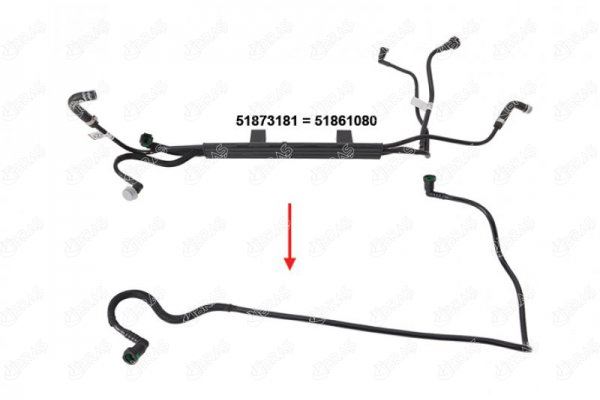 YAKIT BORUSU BRAKET HARIC NEW DOBLO 1.3 MULTIJET