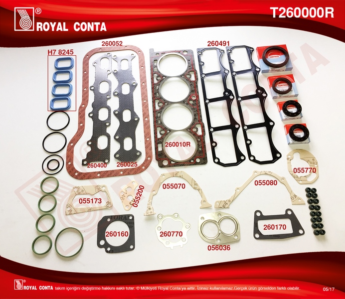 MOTOR TAKIM CONTA CORTECO KEÇELİ PALIO MAREA SIENA BRAVA 1.6