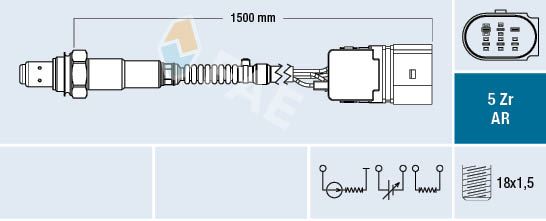 OKSİJEN SENSÖRÜ PASSAT A4 A6 1.8T 2.0 00 05 GOLF IV 1.6 BFQ 1.8 2.0