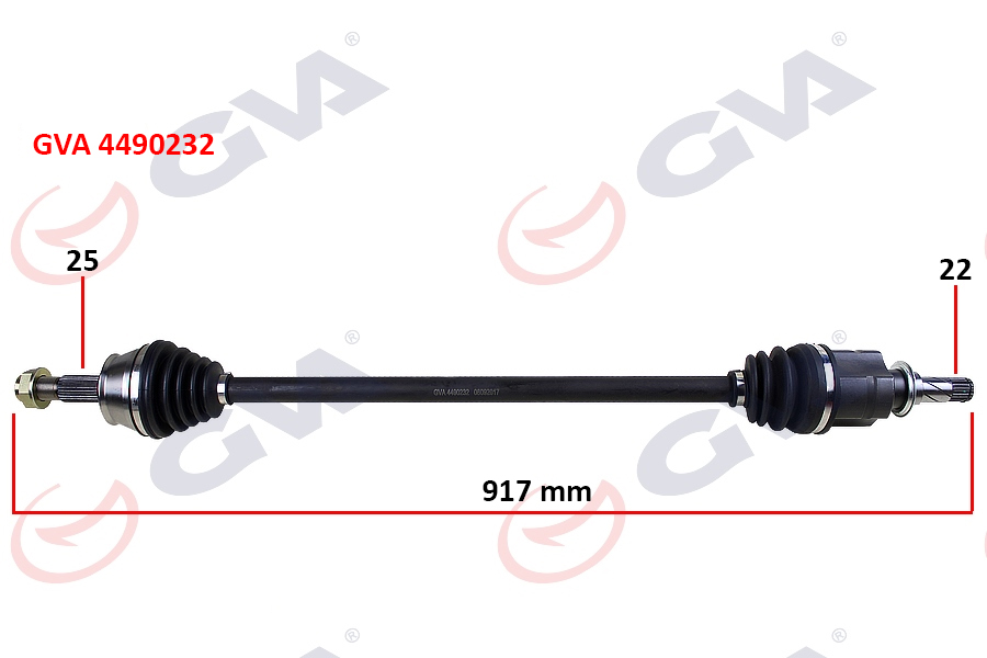 KOMPLE AKS SAĞ CORSA D 1.3 CDTI 06 DTJ 917mm