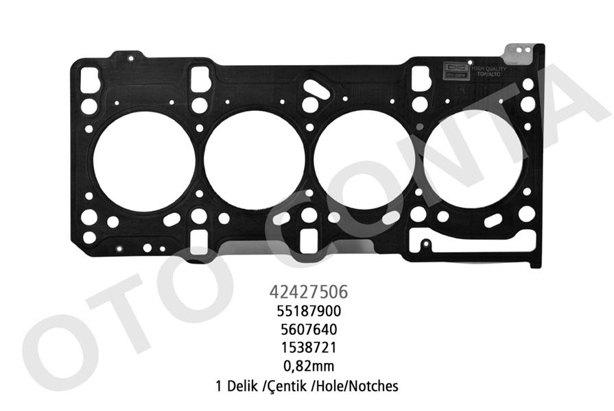 SKC 0.82mm 1 DELİK YM. PALIO ALBEA DOBLO CORSA ASTRA COMBO 1.3 MJTD