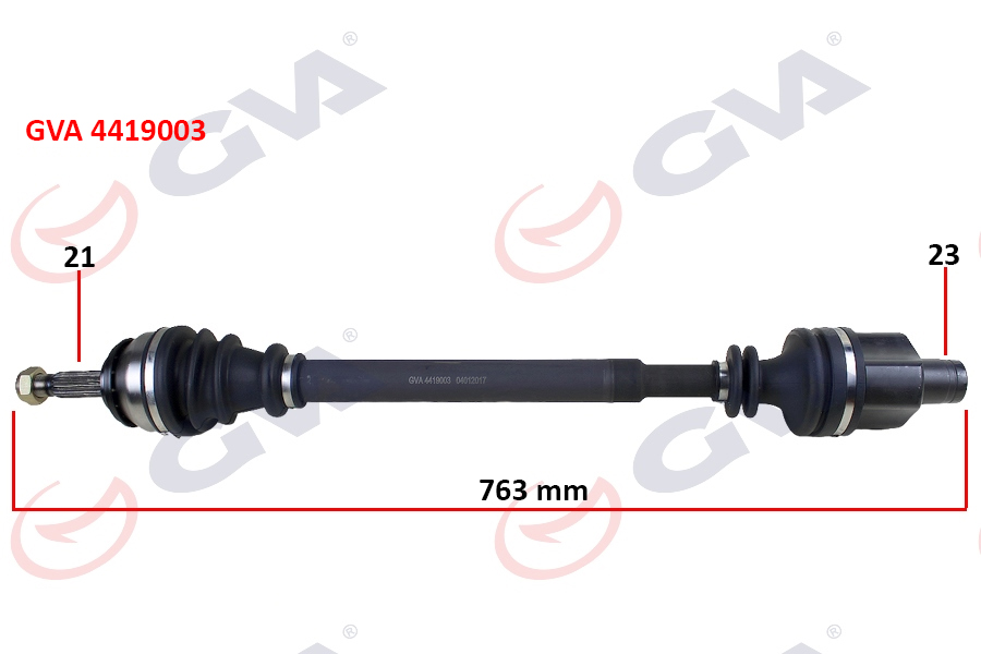KOMPLE AKS SAĞ DACIA LOGAN SANDERO 1.4 1.6 04 12 763mm