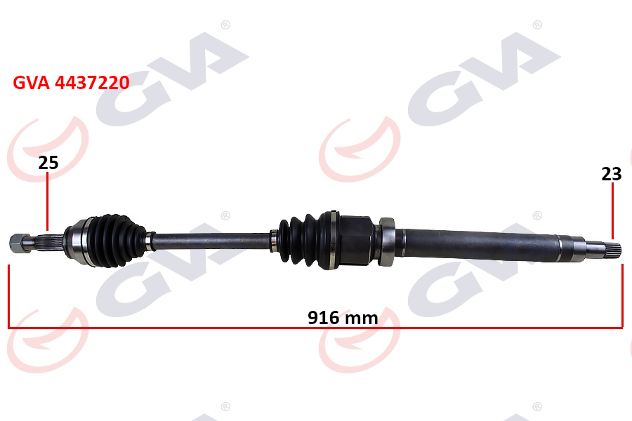 KOMPLE AKS SAĞ FIESTA V 1.4 TDCI 02 08 916mm